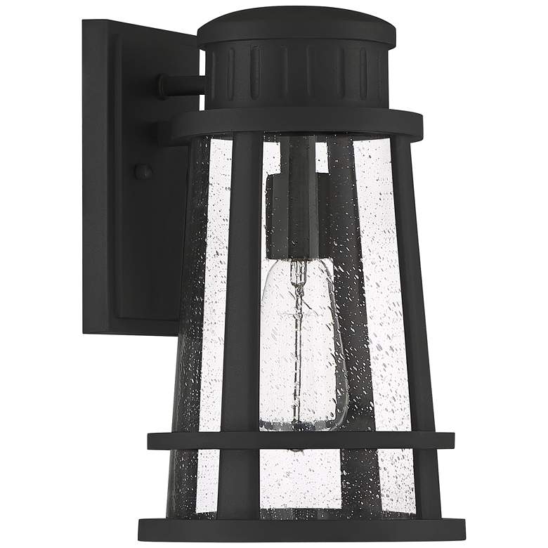Image 2 Quoizel Dunham 13" High Earth Black Outdoor Wall Light more views