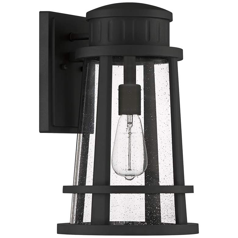 Image 2 Quoizel Dunham 16 1/4 inch High Earth Black Outdoor Wall Light more views
