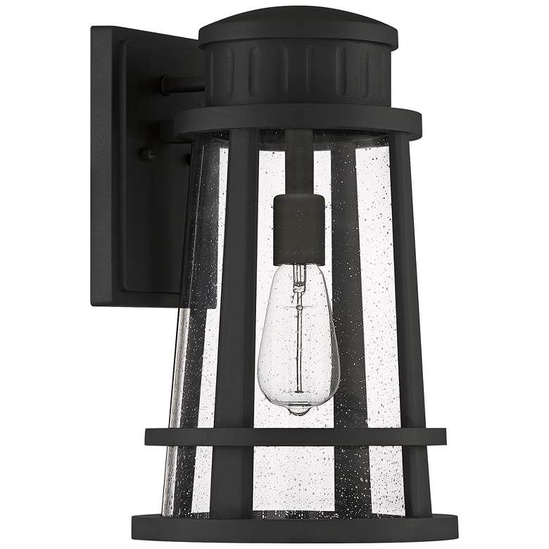 Image 2 Quoizel Dunham 16 1/4" High Earth Black Outdoor Wall Light more views
