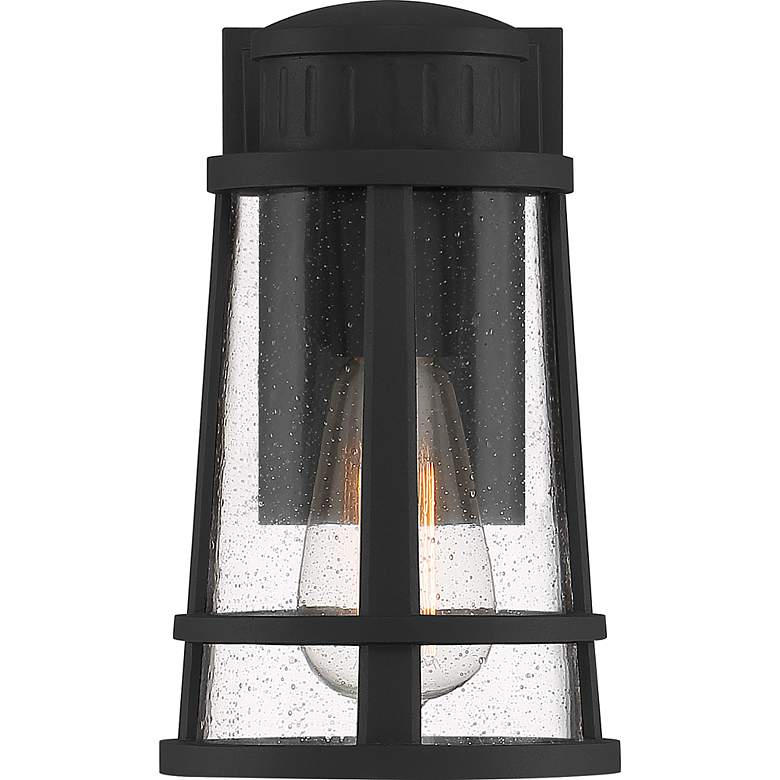 Image 2 Quoizel Dunham 9 1/2" High Earth Black Outdoor Wall Light more views