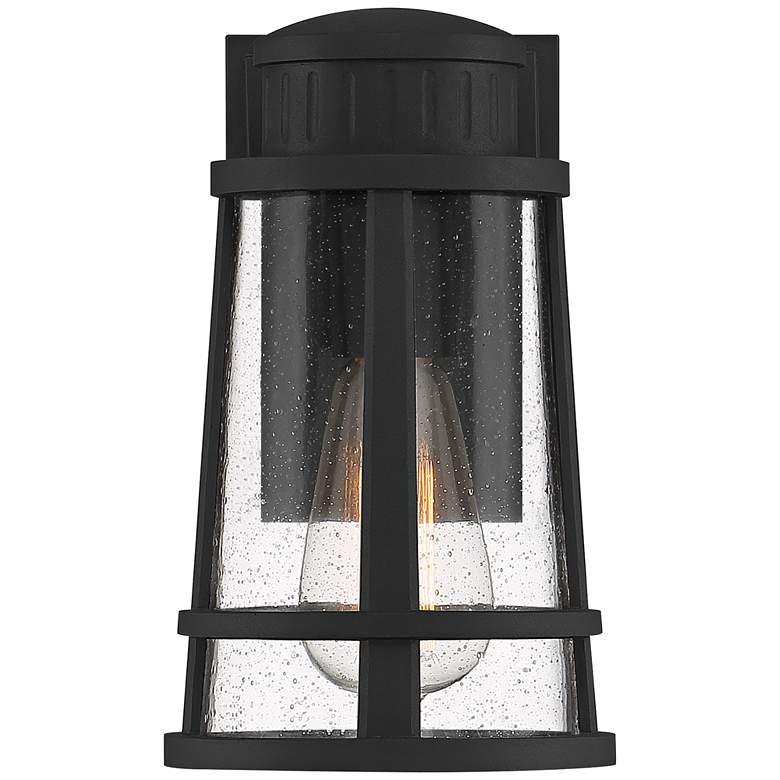 Image 3 Quoizel Dunham 9 1/2 inch High Earth Black Outdoor Wall Light more views