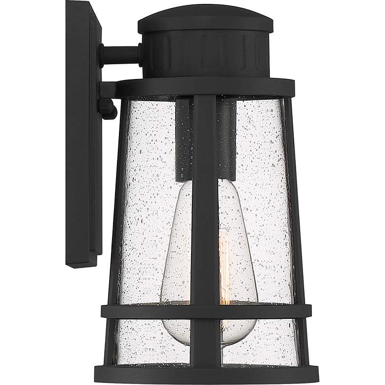 Image 3 Quoizel Dunham 9 1/2 inch High Earth Black Outdoor Wall Light more views