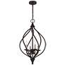 Quoizel Dupont 16.3" Wide 4-Light Traditional Old Bronze Pendant in scene