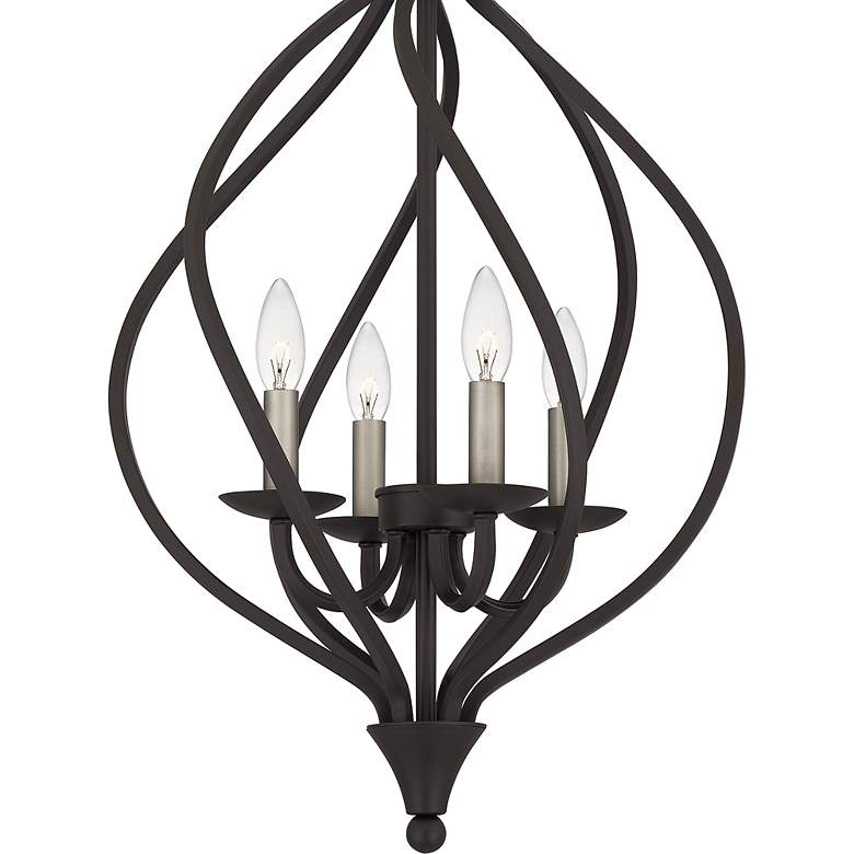 Image 7 Quoizel Dupont 16.3" Wide 4-Light Traditional Old Bronze Pendant more views