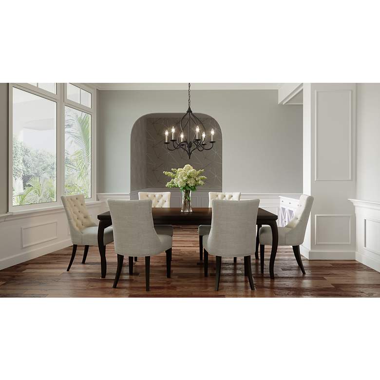 Image 3 Quoizel Dupont 25" Wide 6-Light Traditional Old Bronze Chandelier more views