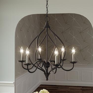 Quoizel Dupont 25" Wide 6-Light Traditional Old Bronze Chandelier