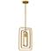 Quoizel Dupree 10" Wide Brushed Brass Mini Pendant