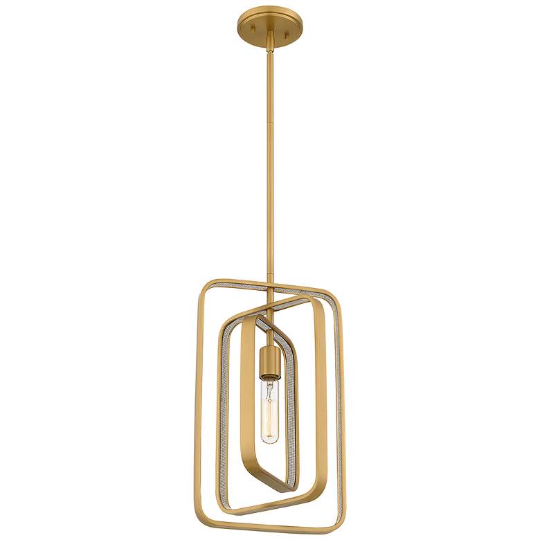 Image 5 Quoizel Dupree 10" Wide Brushed Brass Mini Pendant more views