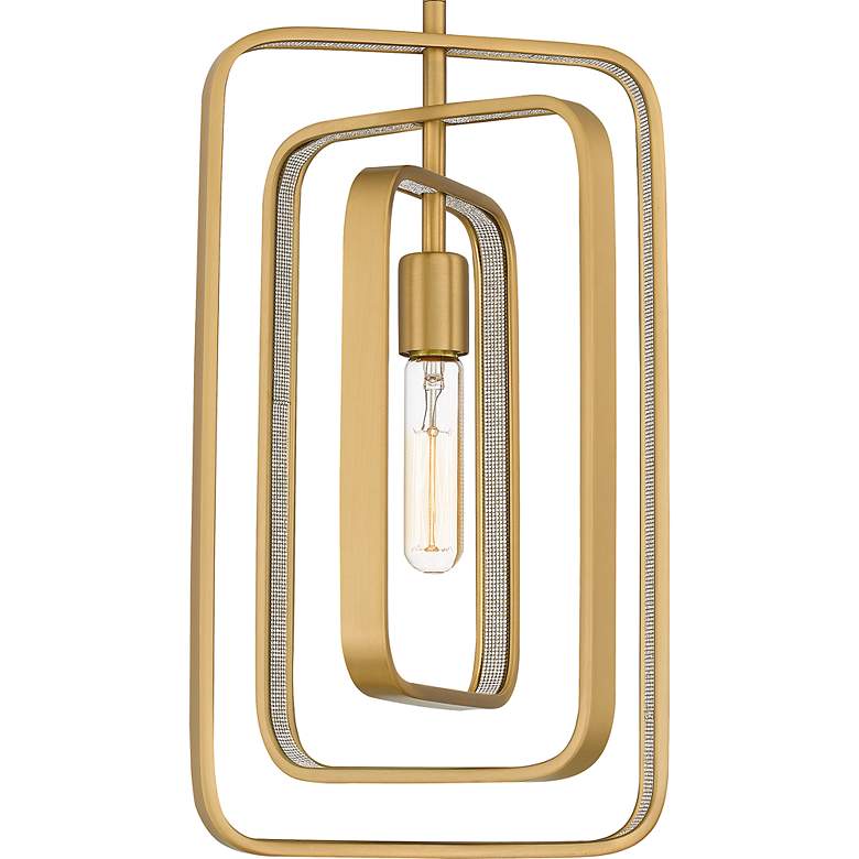 Image 6 Quoizel Dupree 10" Wide Brushed Brass Mini Pendant more views