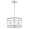 Quoizel Dury 15" Wide Antique White 3-Light Pendant Light