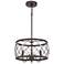 Quoizel Dury 15" Wide Palladian Bronze 3-Light Pendant Light