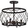 Quoizel Dury 17 1/2"W Palladian Bronze 4-Light Ceiling Light