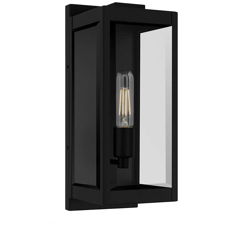Image 1 Quoizel Eastover 16" High Earth Black Outdoor Wall Light