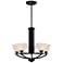 Quoizel Ebony 5-Light 22"W Black Chandelier