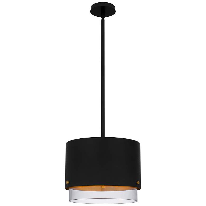 Image 1 Quoizel Elio 14 1/2" Wide Matte Black Pendant Light