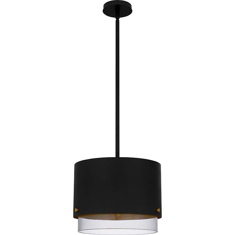Image 2 Quoizel Elio 14 1/2" Wide Matte Black Pendant Light more views