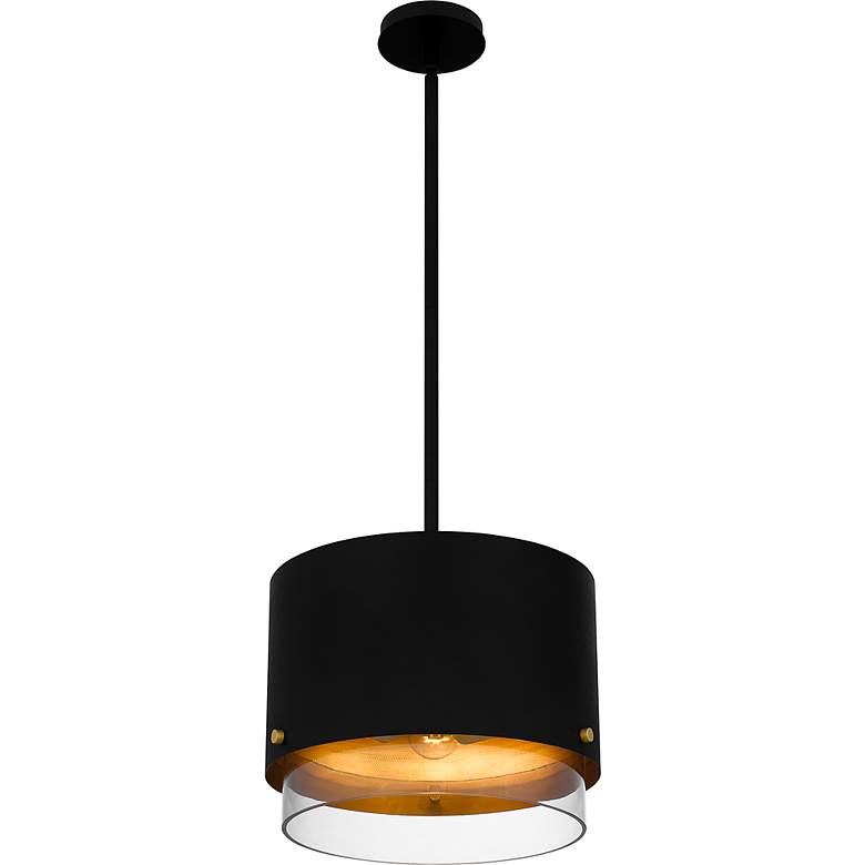 Image 4 Quoizel Elio 14 1/2" Wide Matte Black Pendant Light more views
