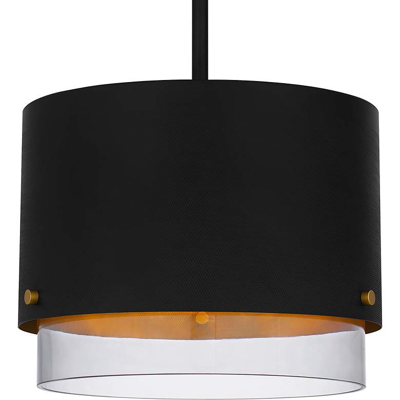 Image 5 Quoizel Elio 14 1/2" Wide Matte Black Pendant Light more views