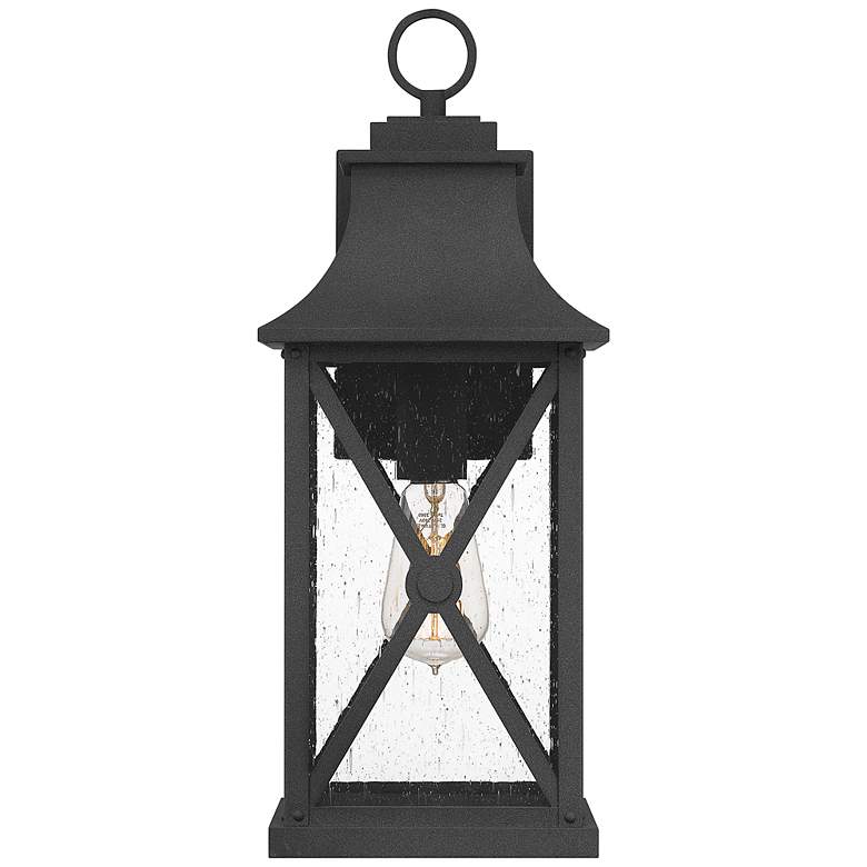 Image 3 Quoizel Ellerbee 18" High Mottled Black Outdoor Wall Light