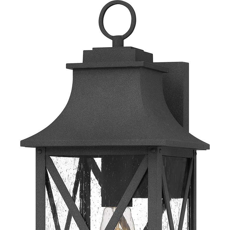 Image 4 Quoizel Ellerbee 18" High Mottled Black Outdoor Wall Light more views