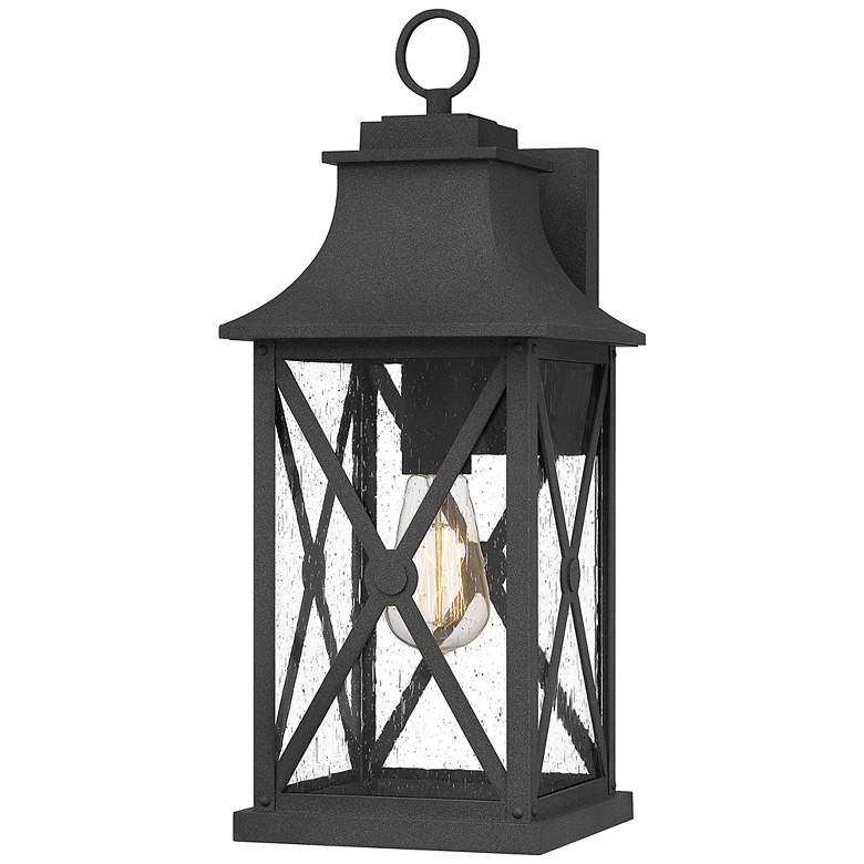 Image 5 Quoizel Ellerbee 18" High Mottled Black Outdoor Wall Light more views
