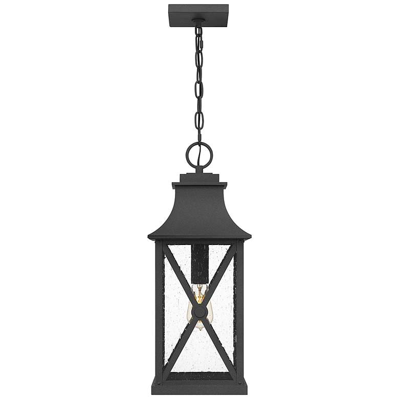 Image 1 Quoizel Ellerbee 21 1/4" High Mottled Black Outdoor Hanging Light