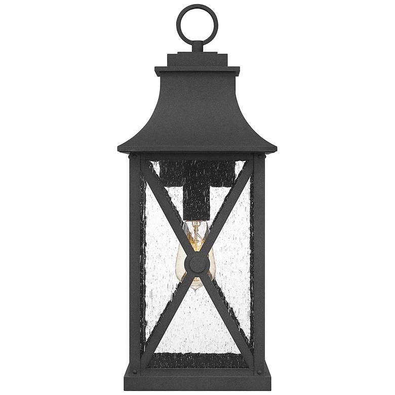 Image 3 Quoizel Ellerbee 21 1/4" High Mottled Black Outdoor Wall Light