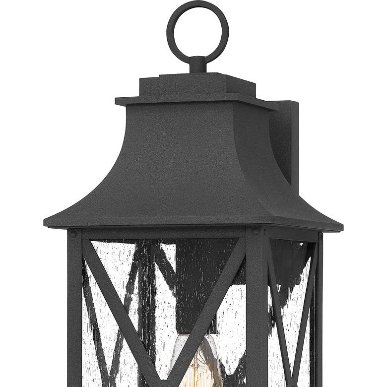 Image 4 Quoizel Ellerbee 21 1/4" High Mottled Black Outdoor Wall Light more views