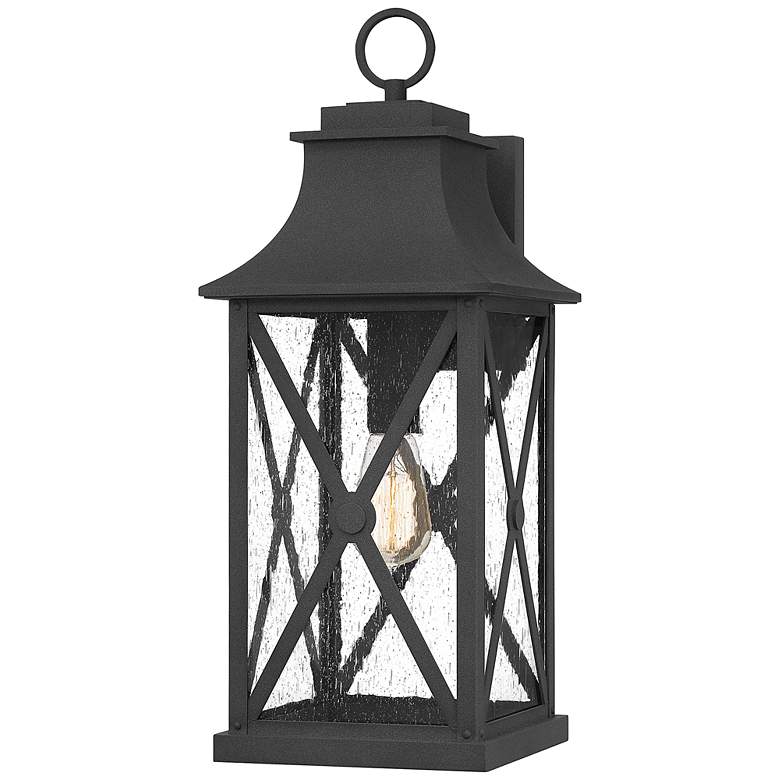 Image 6 Quoizel Ellerbee 21 1/4" High Mottled Black Outdoor Wall Light more views