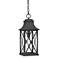 Quoizel Ellerbee 8.5" Wide Mottled Black Finish Lantern Mini Pendant