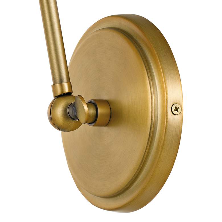 Image 4 Quoizel Elmdale 11 inchH Weathered Brass Adjustable Wall Sconce more views