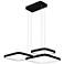 Quoizel Elvive 21.75" Wide Matte Black LED Modern Pendant