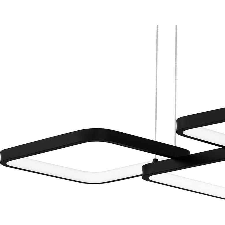 Image 3 Quoizel Elvive 21.75" Wide Matte Black LED Modern Pendant more views