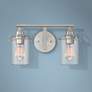 Quoizel Emerson 8 3/4"H Brushed Nickel 2-Light Wall Sconce