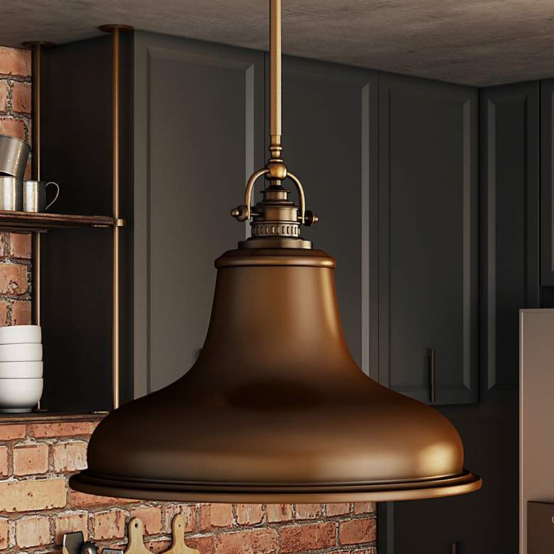 Image 1 Quoizel Emery 13 1/2" Wide Barn Light Bronze Pendant Chandelier
