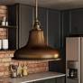 6_Quoizel Emery 13 1/2" Wide Barn Light Bronze Pendant Chandelier more views