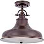 7_Quoizel Emery 13 1/2" Wide Barn Light Bronze Pendant Chandelier more views