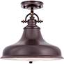 Quoizel Emery 13 1/2" Wide Barn Light Bronze Pendant Chandelier