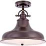 Quoizel Emery 13 1/2" Wide Barn Light Bronze Pendant Chandelier