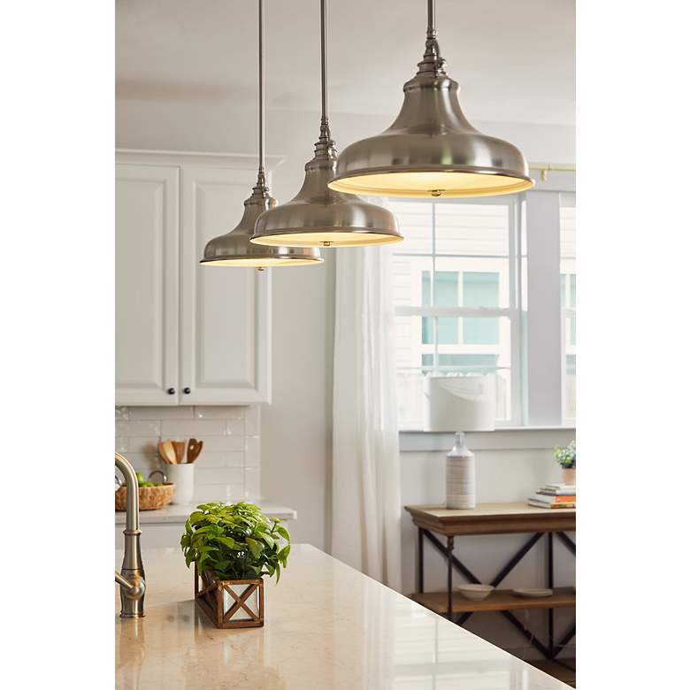 Image 3 Quoizel Emery 13 1/2" Wide Brushed Nickel Pendant Light more views