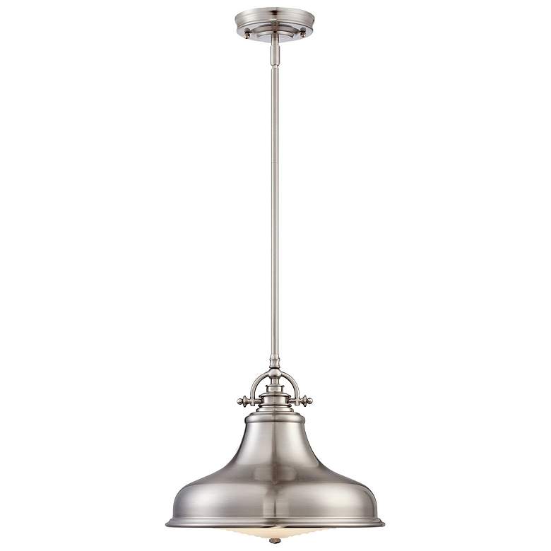 Image 5 Quoizel Emery 13 1/2" Wide Brushed Nickel Pendant Light more views