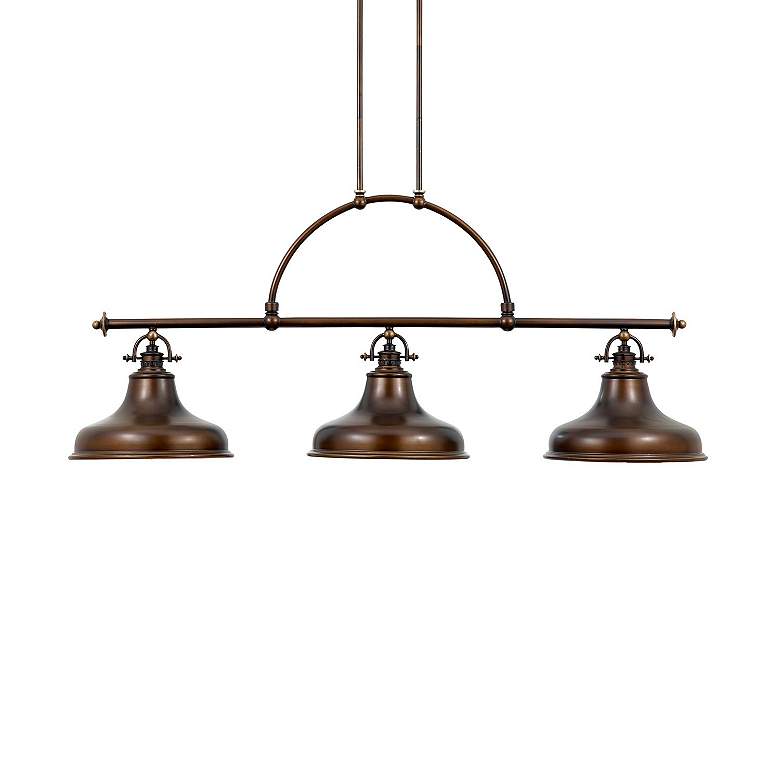 Image 2 Quoizel Emery 53 1/2 inch Wide Bronze Kitchen Island Light Chandelier