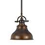 2_Quoizel Emery 8" Wide Bronze Finish Rod Hung Mini Pendant Chandelier