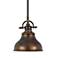 Quoizel Emery 8" Wide Bronze Finish Rod Hung Mini Pendant Chandelier