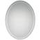 Quoizel Envision Steel Sheen 28" x 22" Oval Wall Mirror