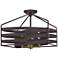 Quoizel Escher 16" Wide Old Bronze 4-Light Ceiling Light