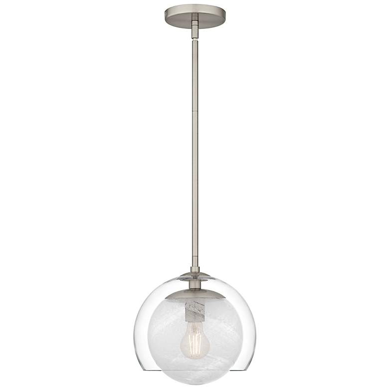 Image 3 Quoizel Eslinger 10" Wide Brushed Nickel Mini Pendant more views