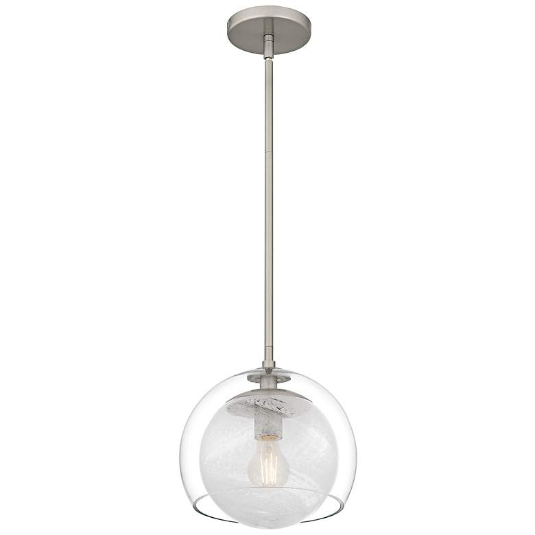 Image 4 Quoizel Eslinger 10" Wide Brushed Nickel Mini Pendant more views