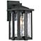 Quoizel Everglade 12 1/4"H Earth Black Outdoor Wall Light