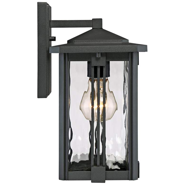Image 3 Quoizel Everglade 12 1/4 inchH Earth Black Outdoor Wall Light more views
